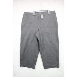 J. Jill Ponte Dark Charcoal Dressy Capri's-Size 16P-New w/Tags-Stretchy